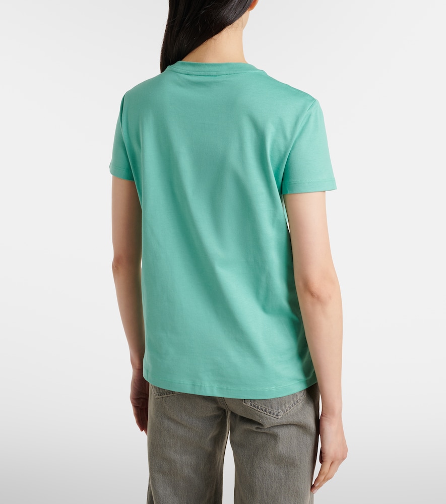 Papaia embroidered cotton jersey T-shirt