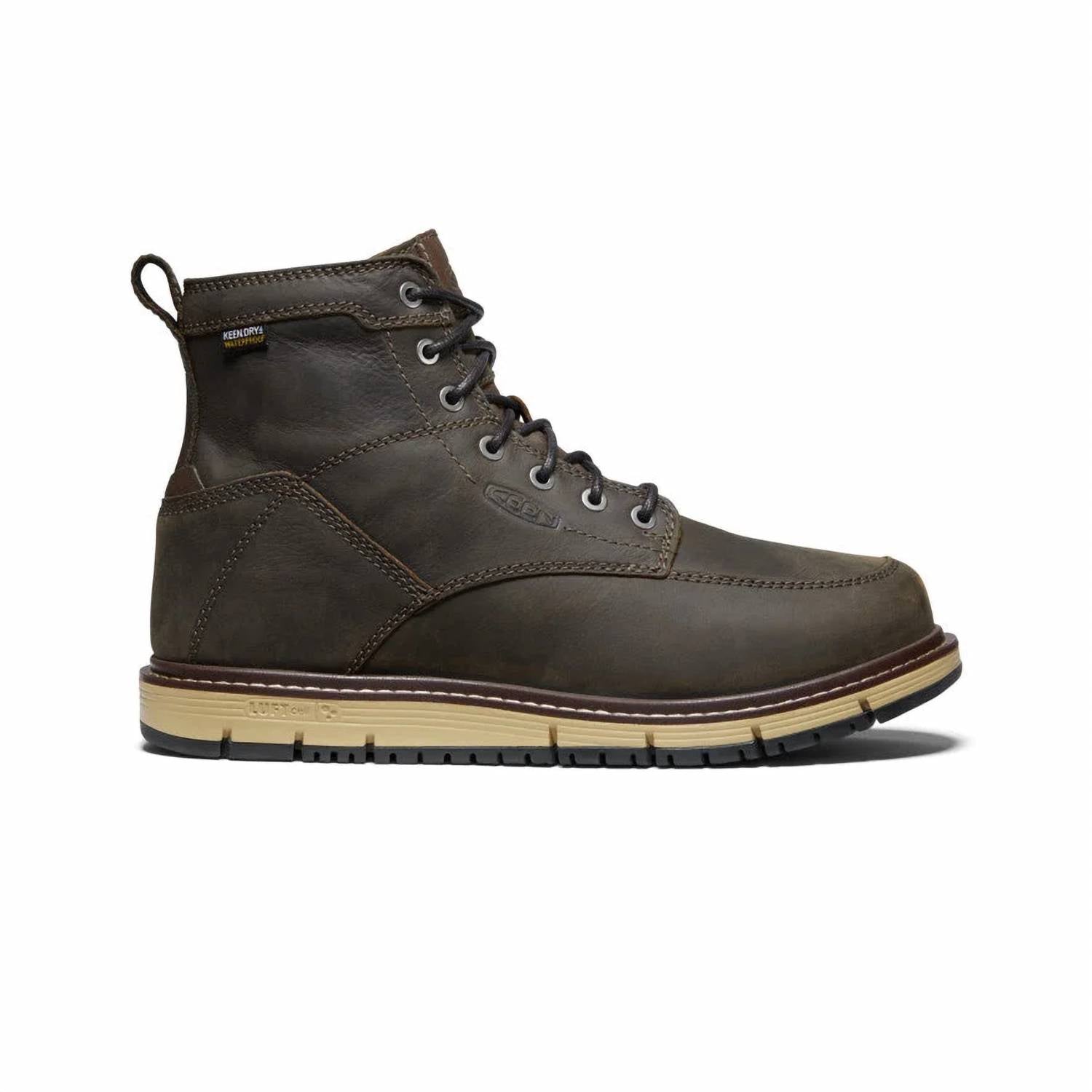 Men's San Jose 6" Waterproof Soft Toe Boot In Cascade Brown/black