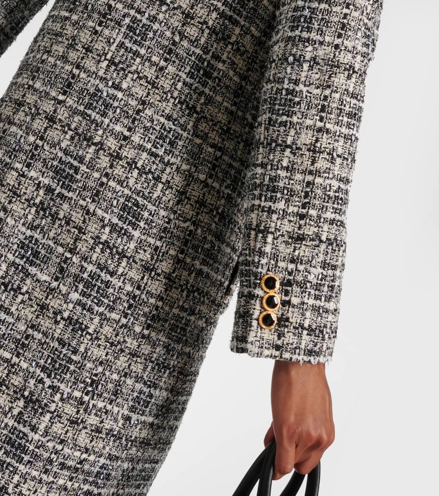 Lurex tweed coat