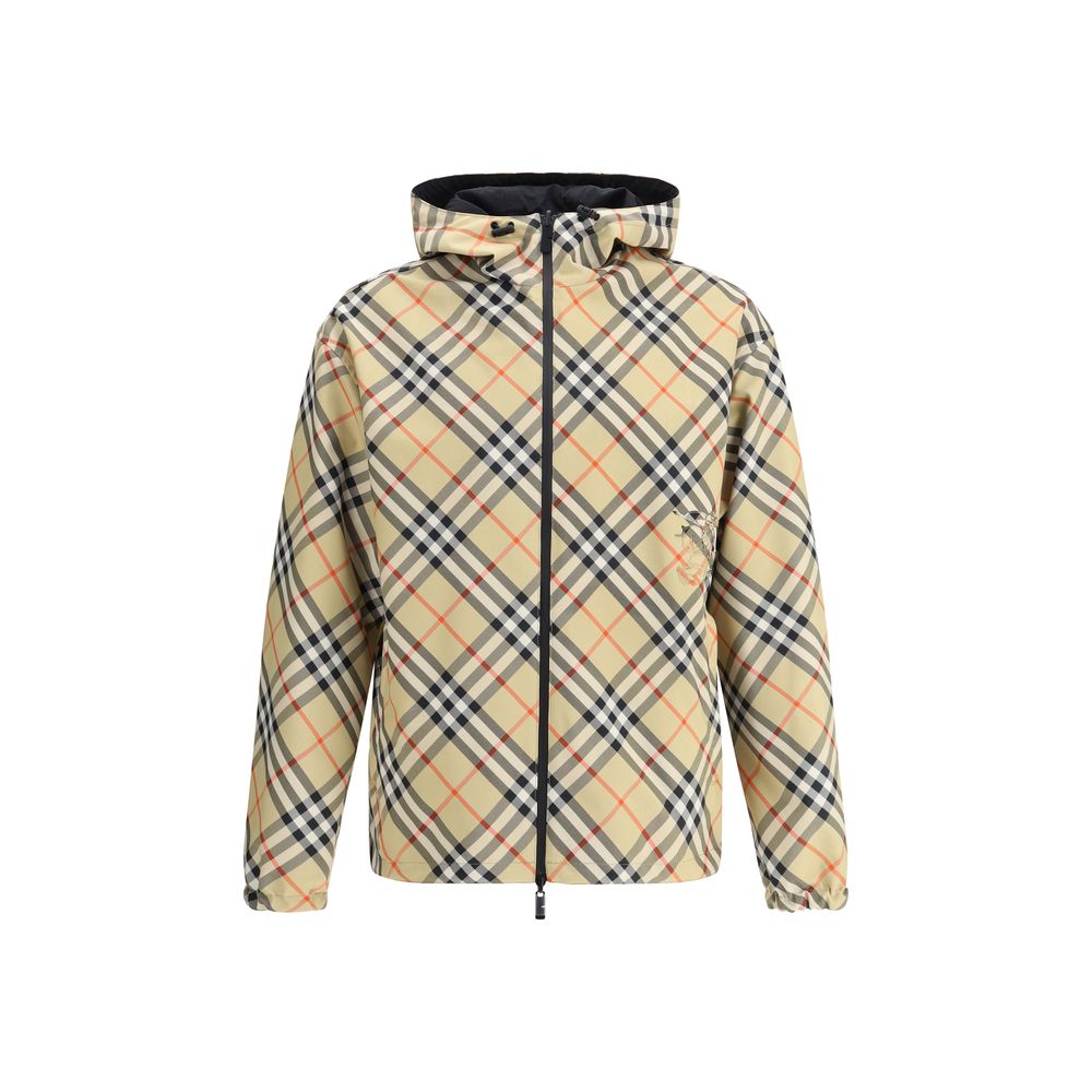Archivio Check Reversible Jacket — Beige