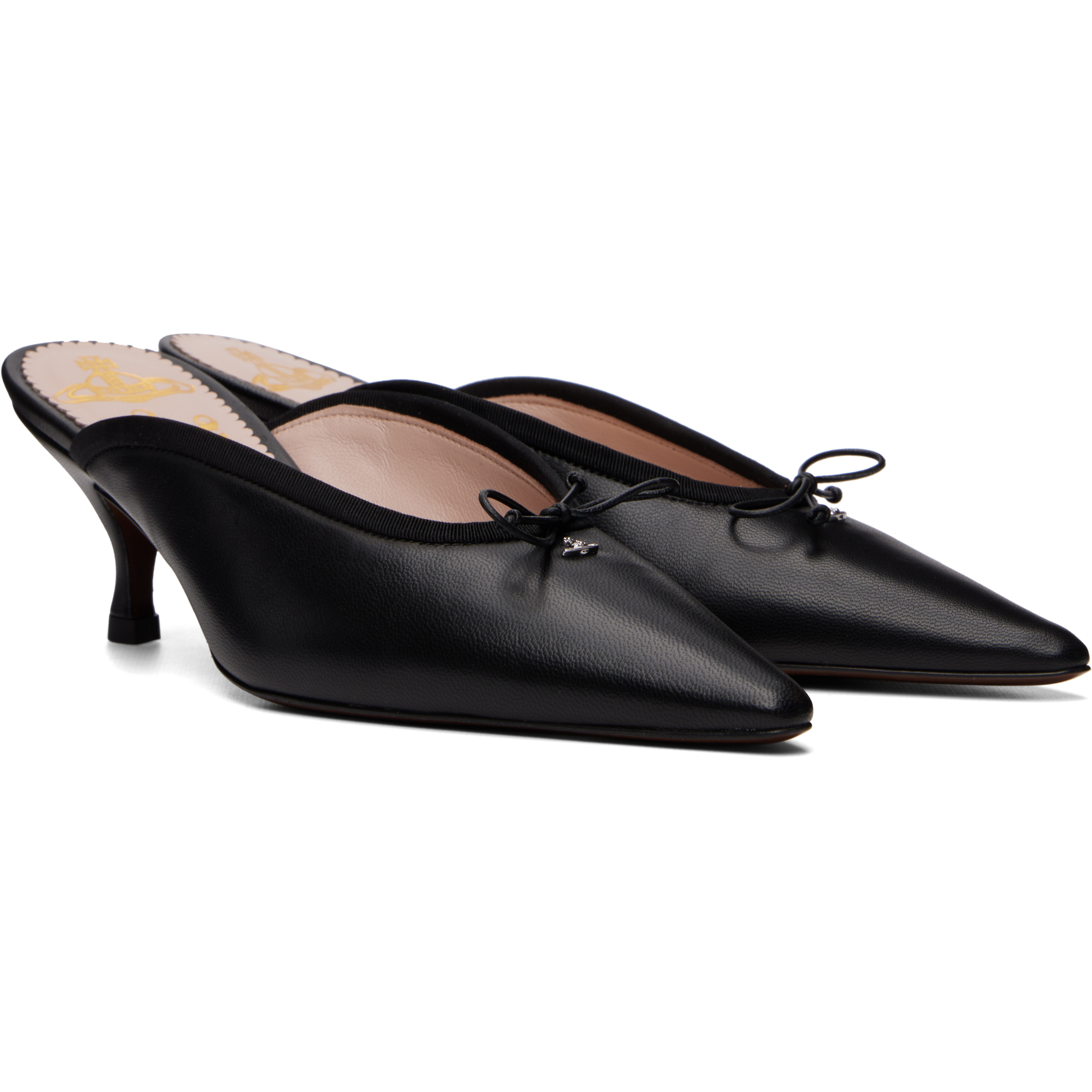 Black Margo Mule Heels