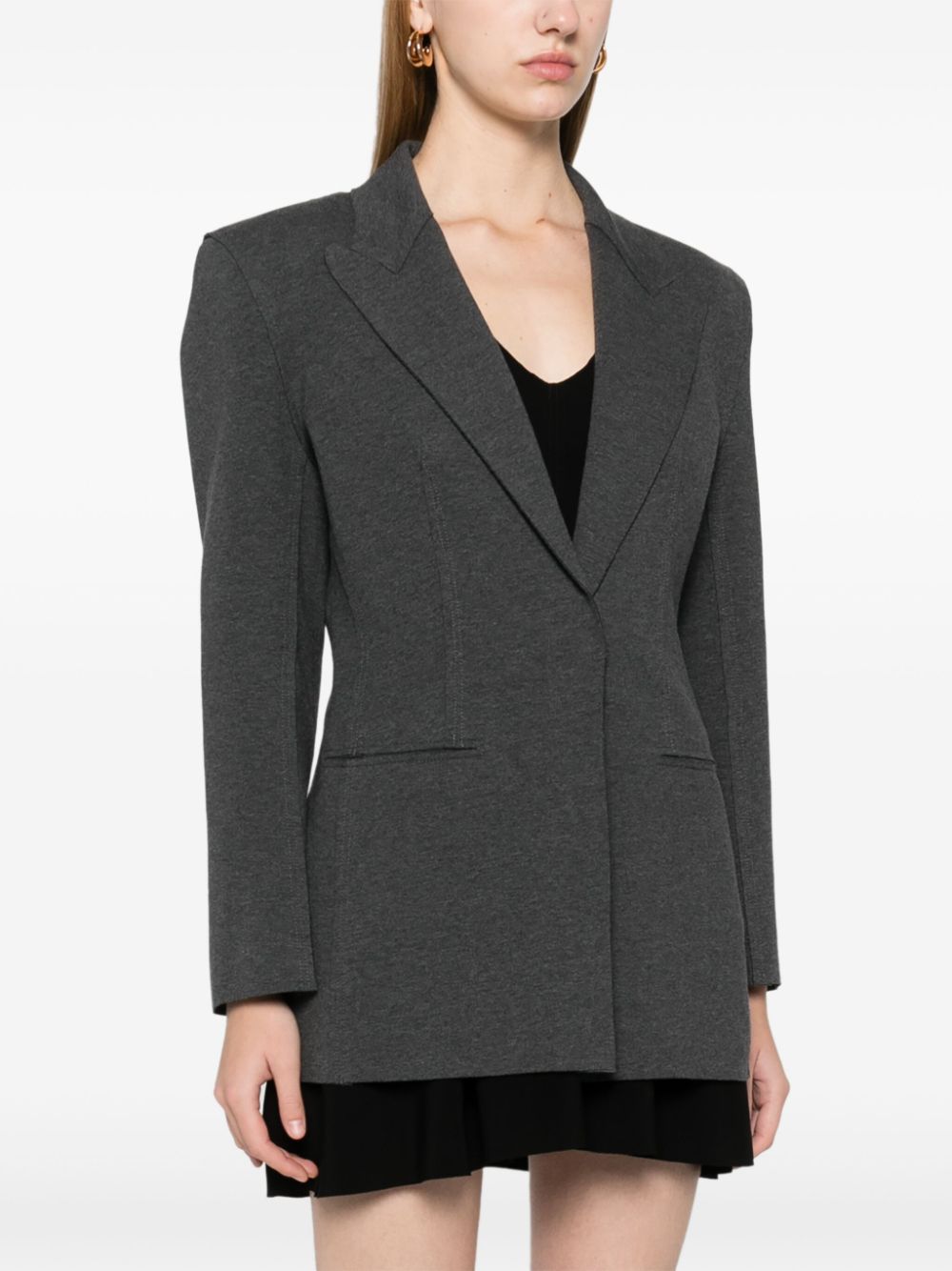 Single-breasted blazer - Grey