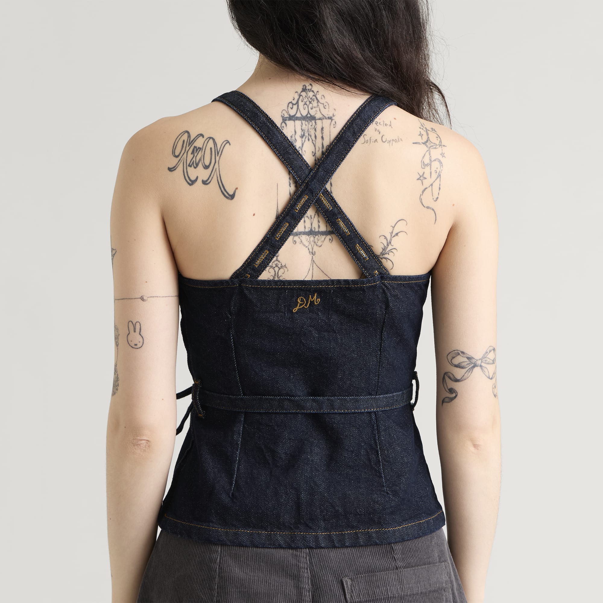 Women's Annabelle Apron Top Indigo