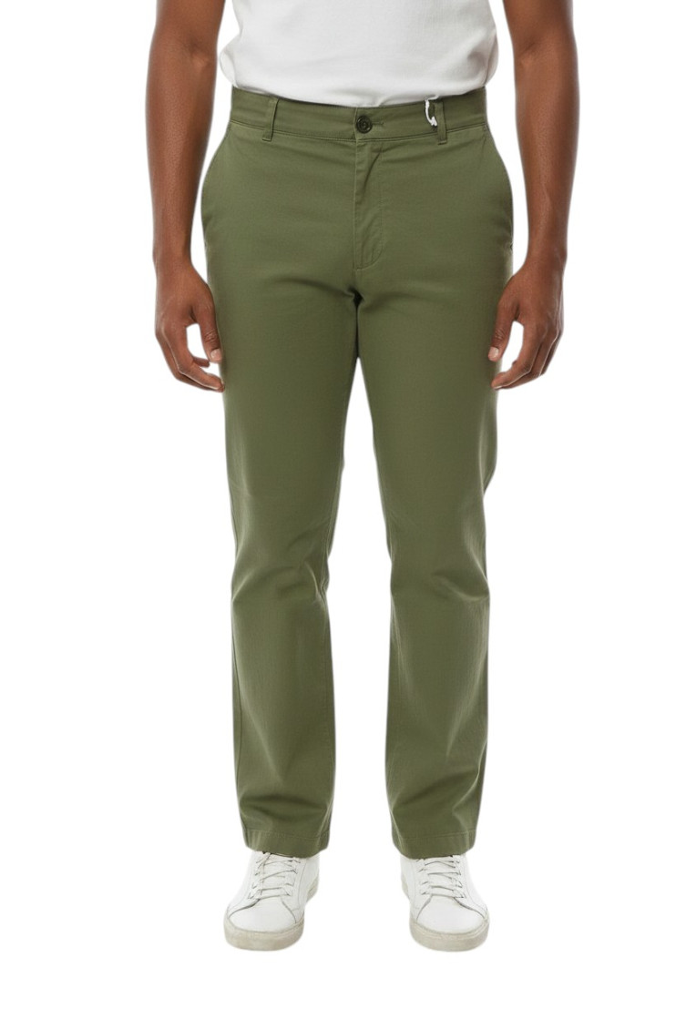Green Slim Chino Pants