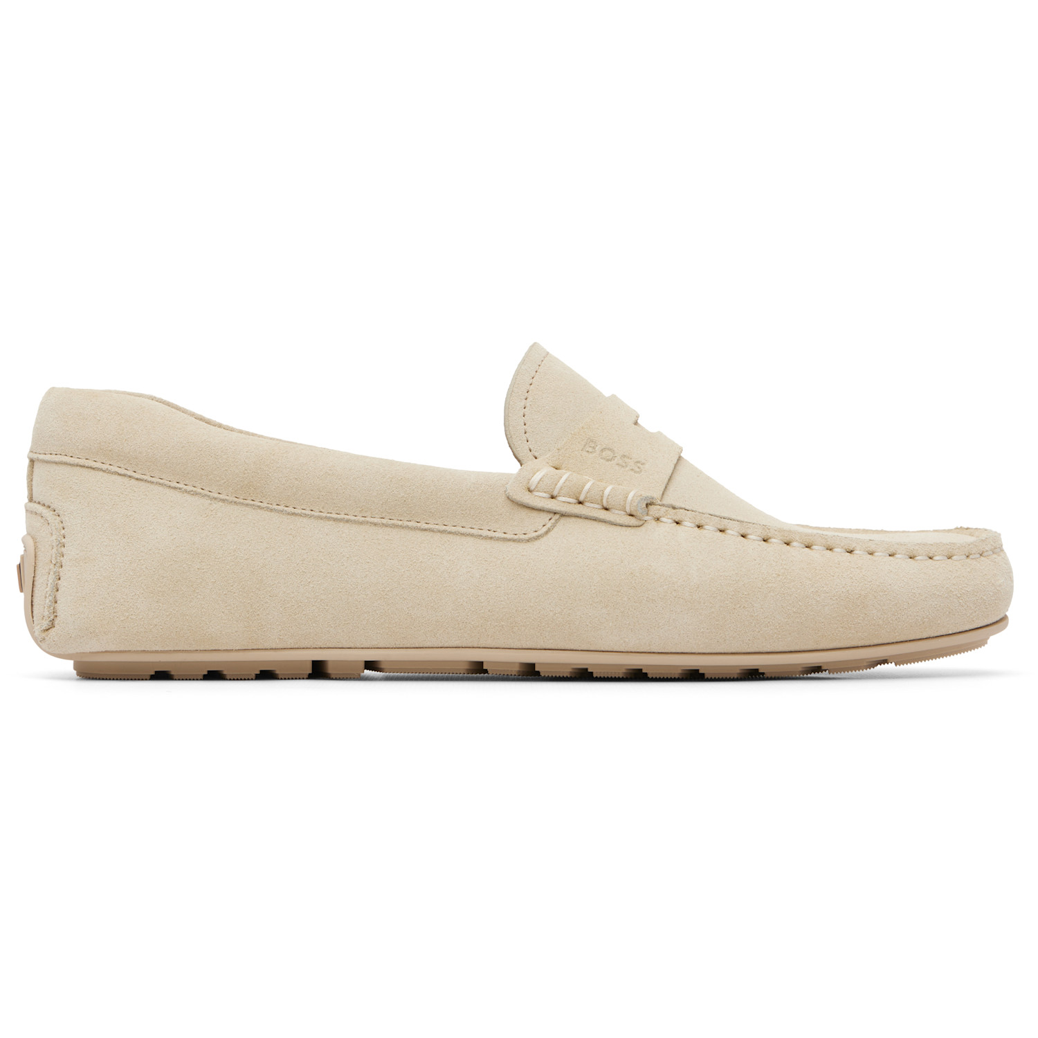 Off-White Penny-Trim Suede Loafers
