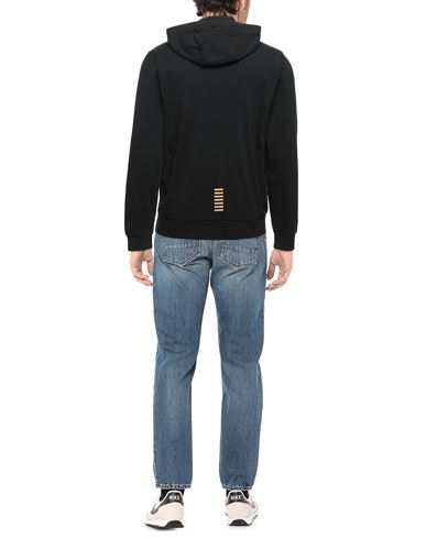 Man Sweatshirt Black Size M Cotton
