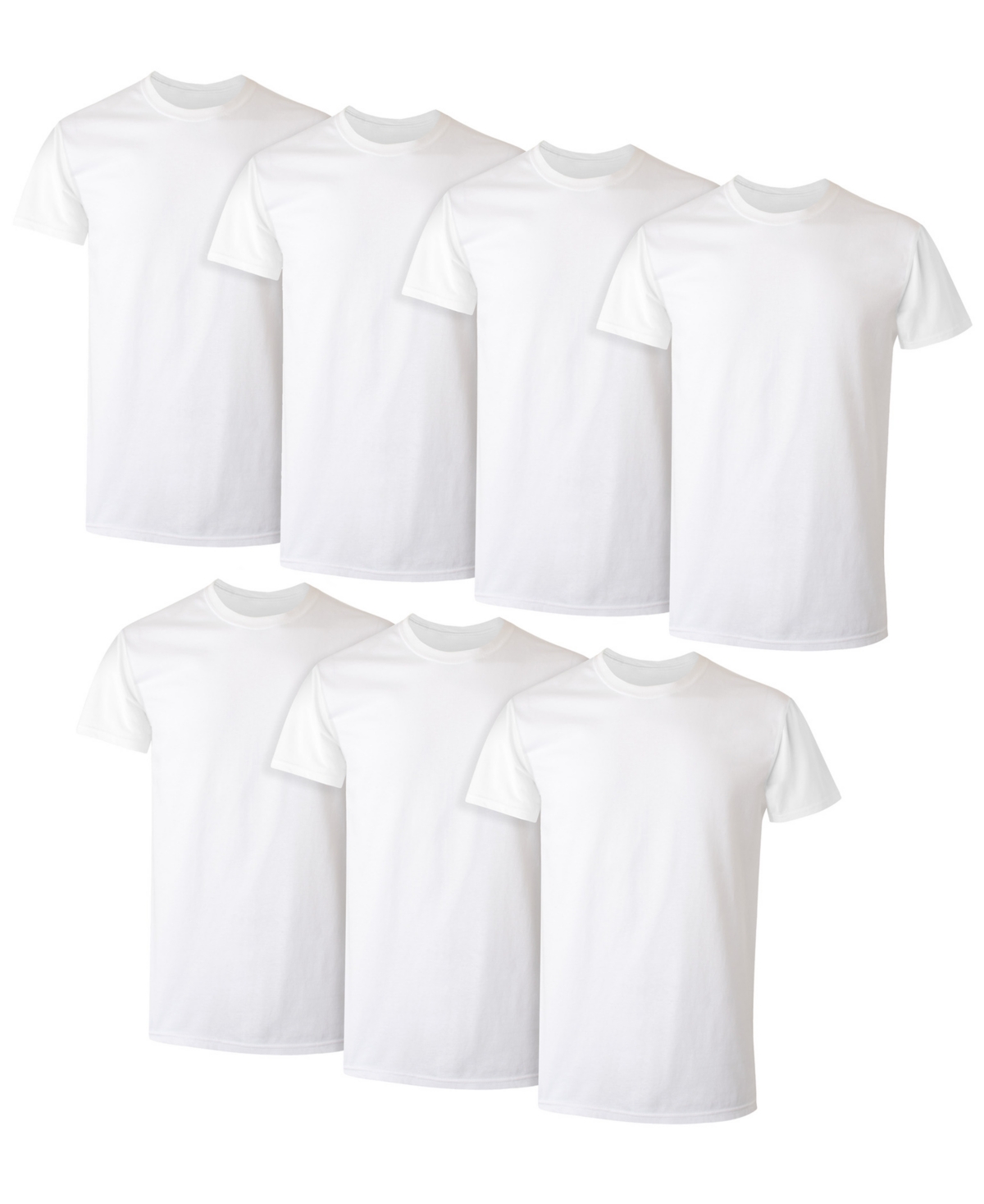 Ultimate ComfortSoft Men's Crewneck Undershirt, 6+1 Bonus Pack - Assorted