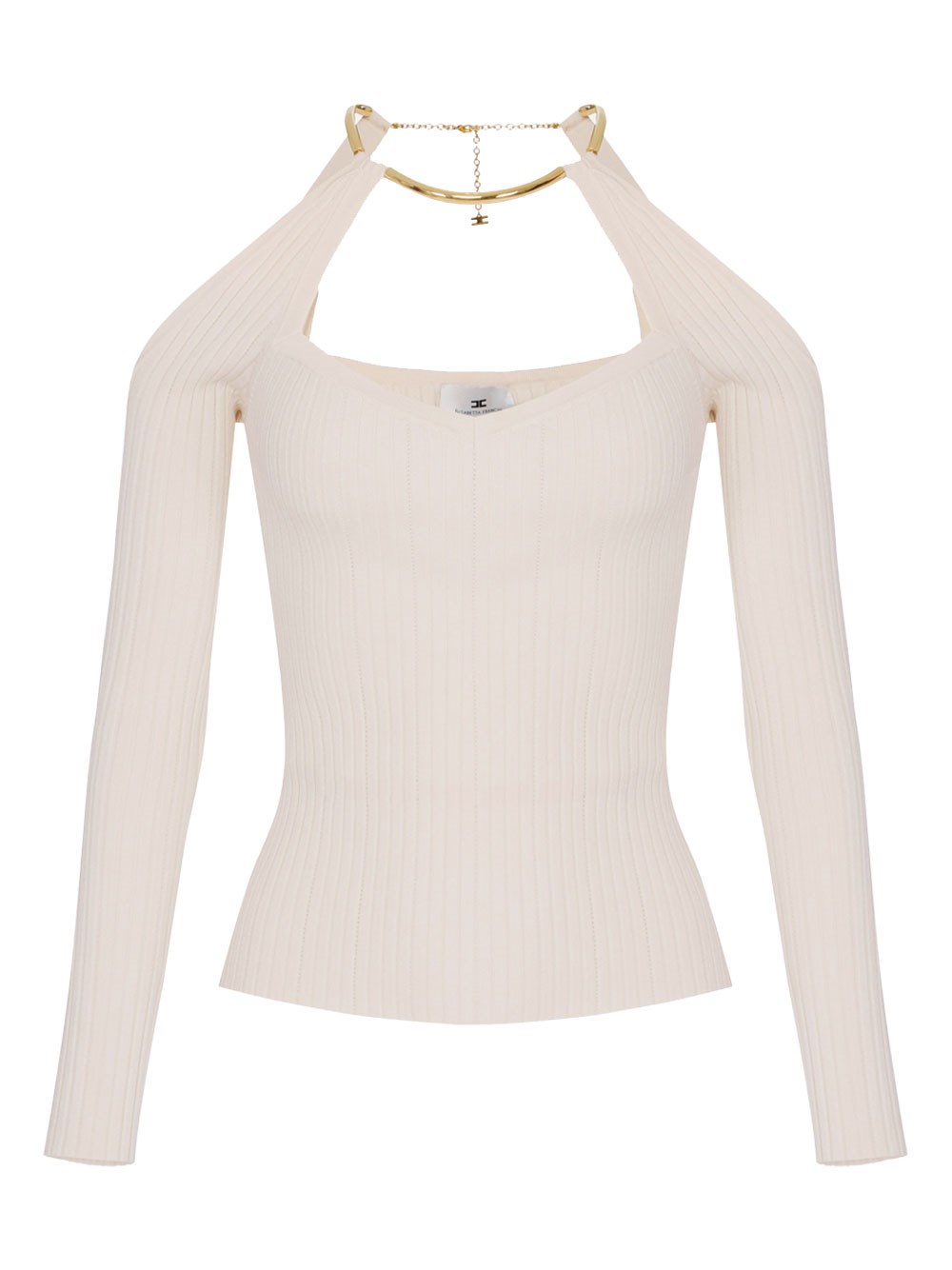 Knit Top With Jewel Detail
