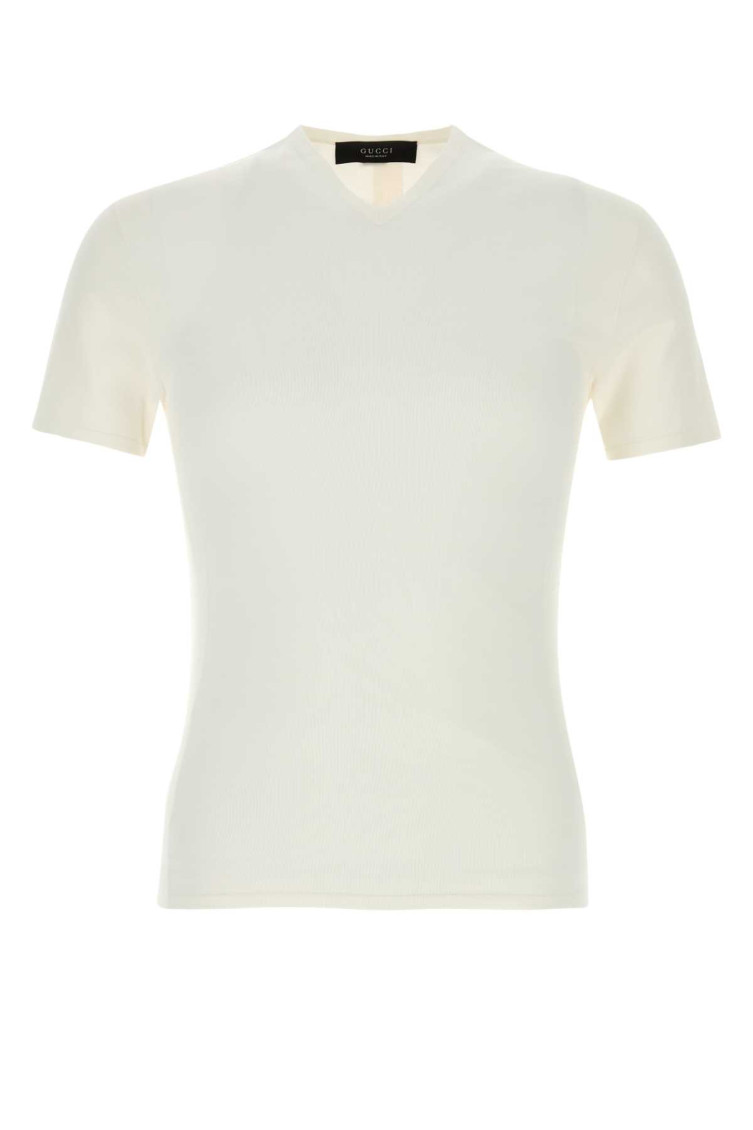 Gucci - knit t shirt short sleeves v neck