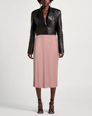 Elisabetta Franchi Woman Midi skirt Antique rose Size 6 Viscose, Polyester