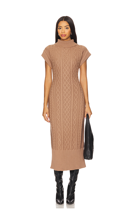 Cleobella Shana Midi Dress in Tan. - S also in