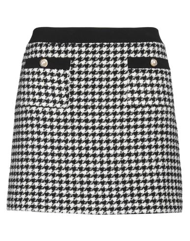 Woman Mini skirt Black Size 10 Polyester, Acrylic, Wool, Cotton, Elastane