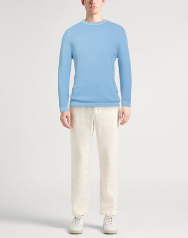 Lab Man Sweater Sky blue Size L Merino Wool, Cashmere
