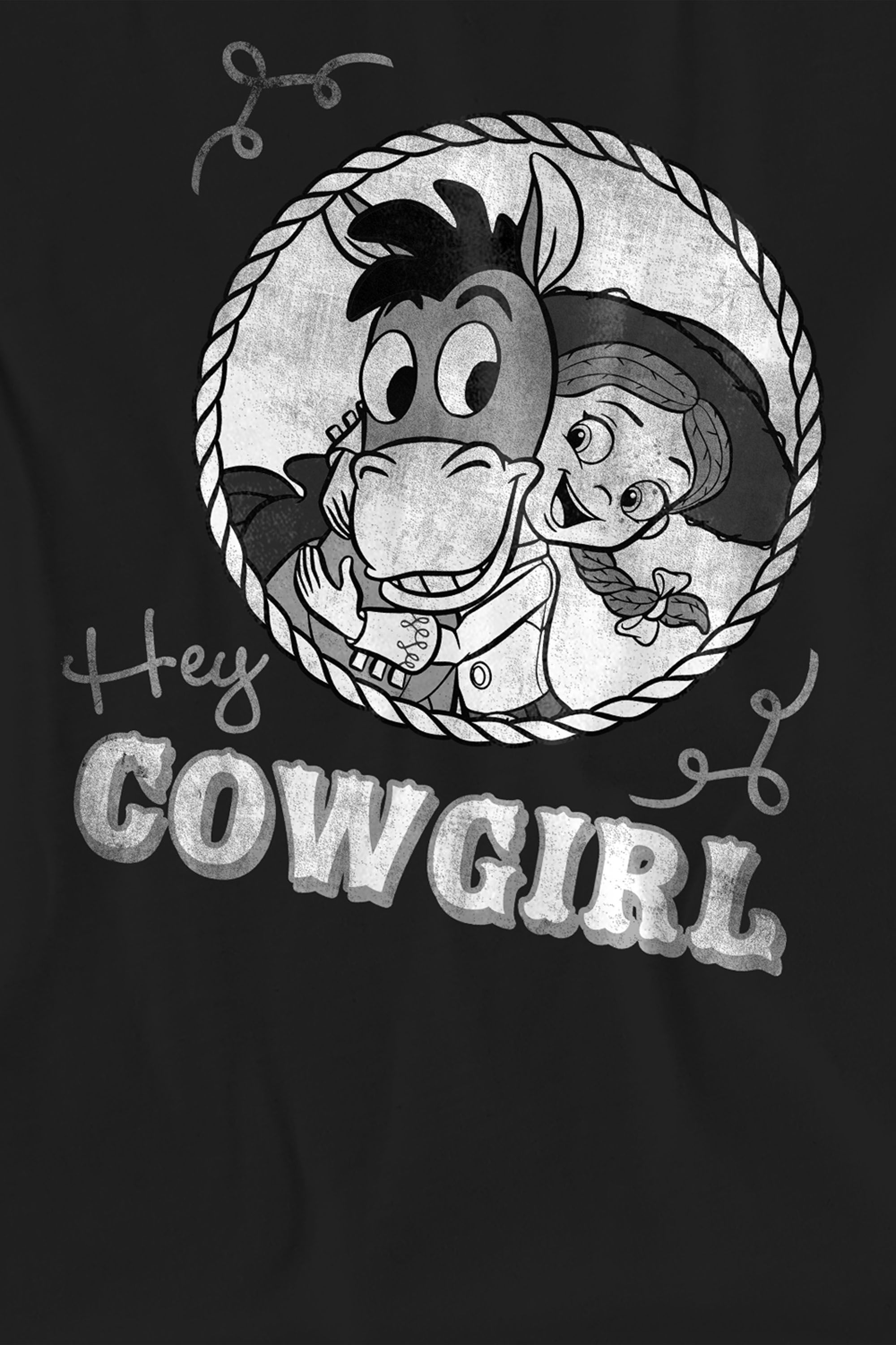 Disney Women's Toy Story Hey Cowgirl Jessie T-Shirt, in Black | : Sma