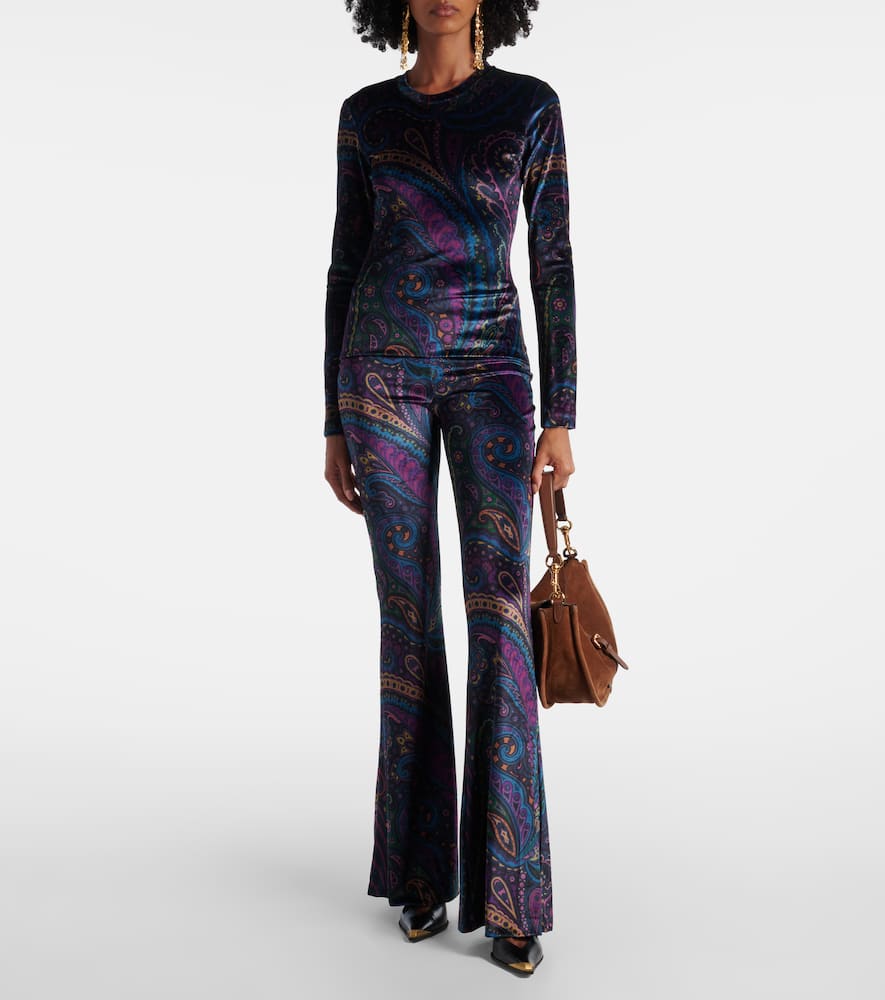 Paisley jersey top