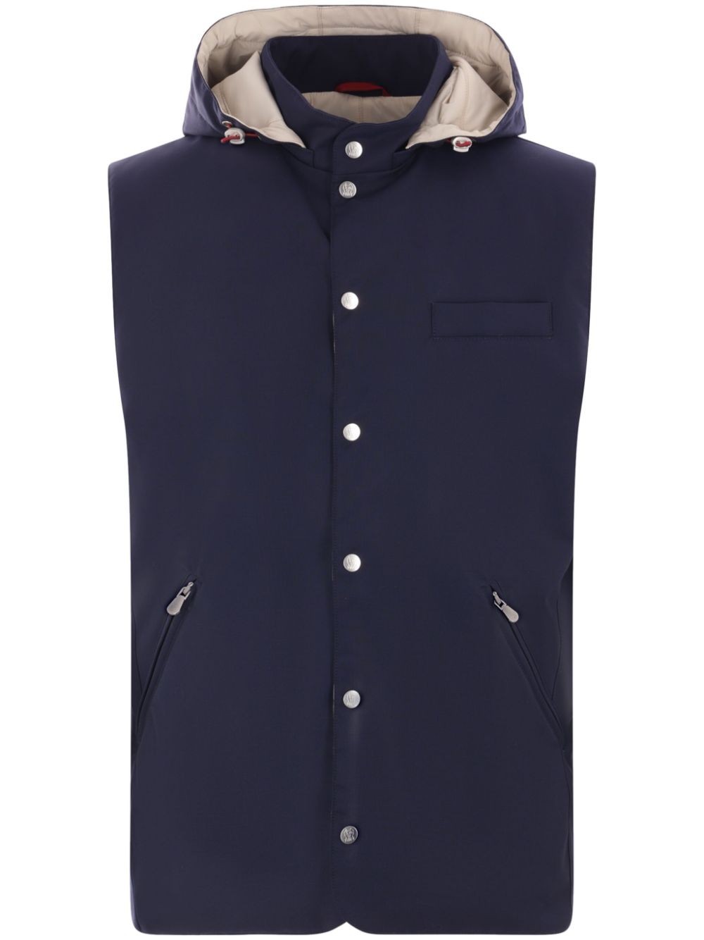 Hooded vest - Blue