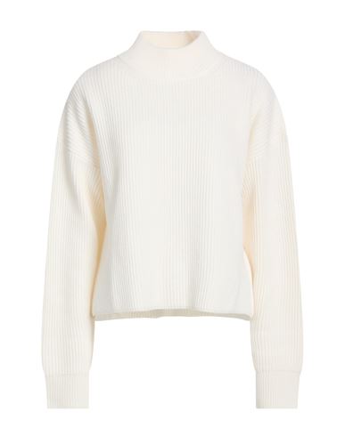 Woman Turtleneck Cream Size L Wool, Cashmere