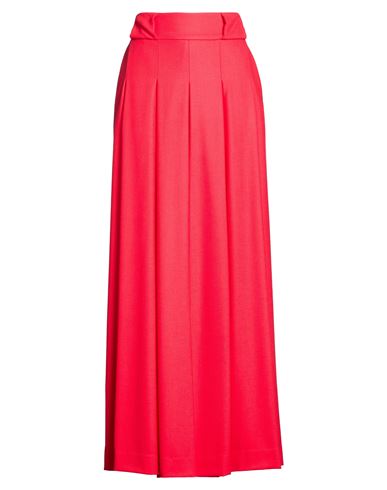 Co. go Woman Pants Red Size 6 Virgin Wool, Elastane