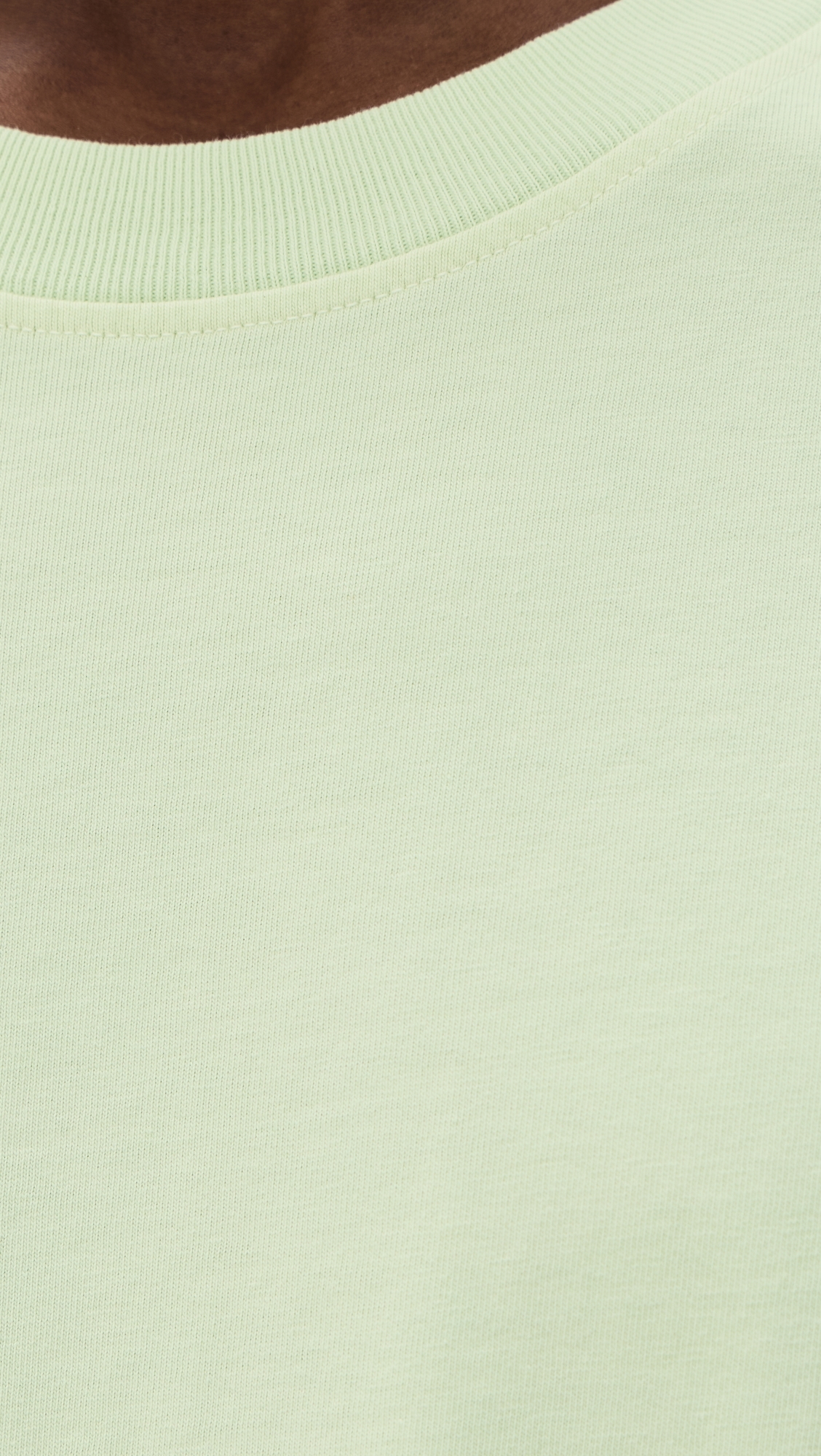 Asha Mock Neck Tee Mint Cream
