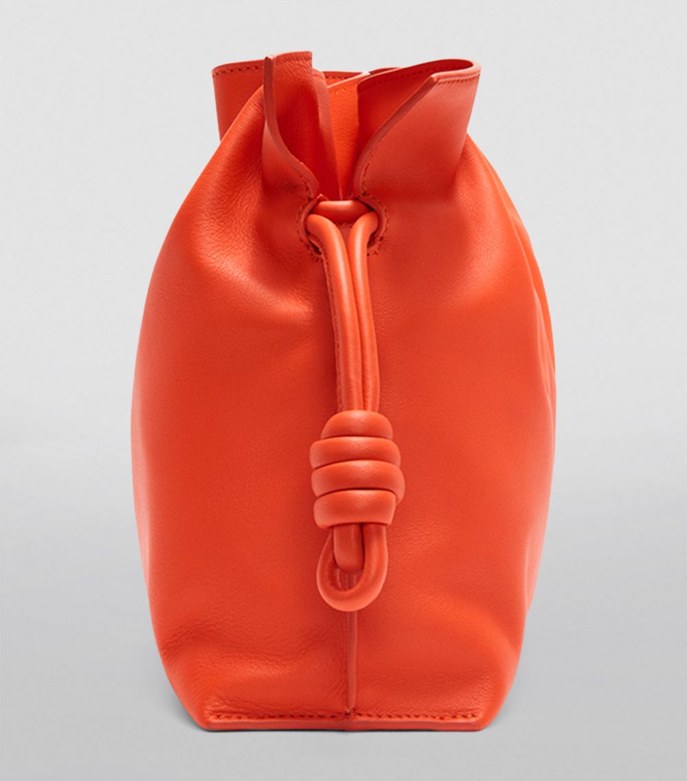 Medium Leather Flamenco Clutch Bag