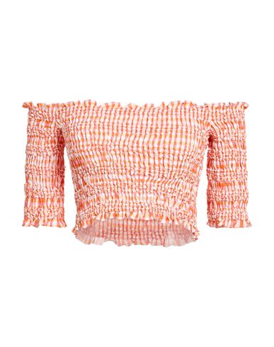 Woman Top Orange Size L Cotton