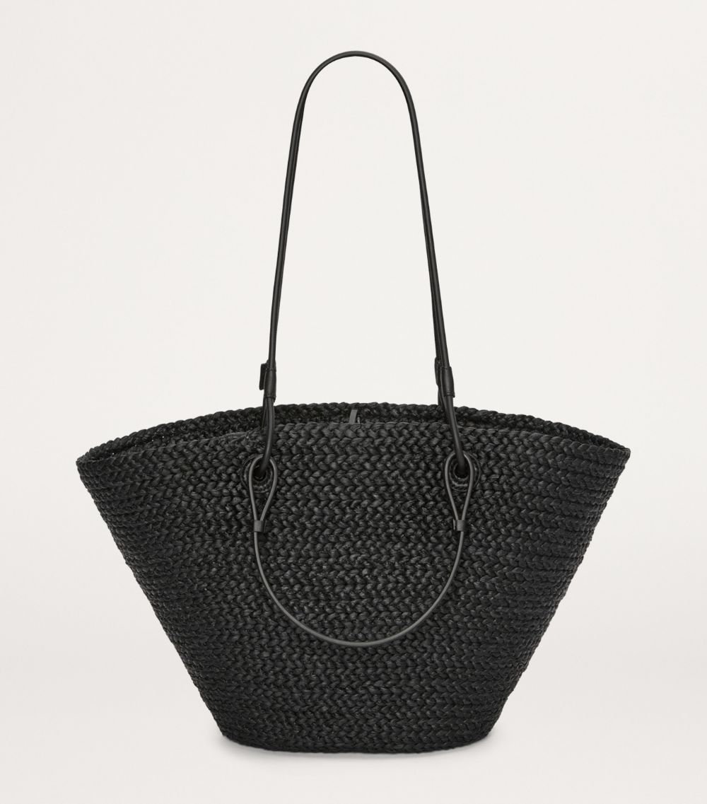 Medium Woven Anagram Basket Bag