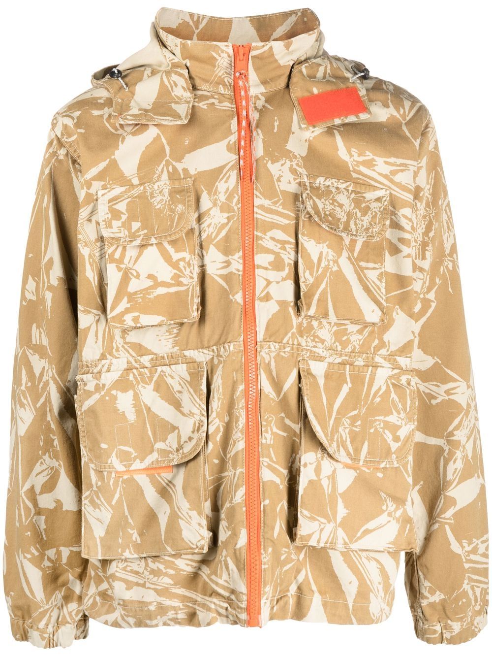 Crinkle Camo Cargo Jacket