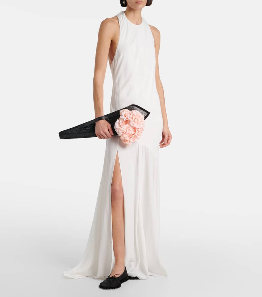 Simone Rocha Bow-detail open-back gown