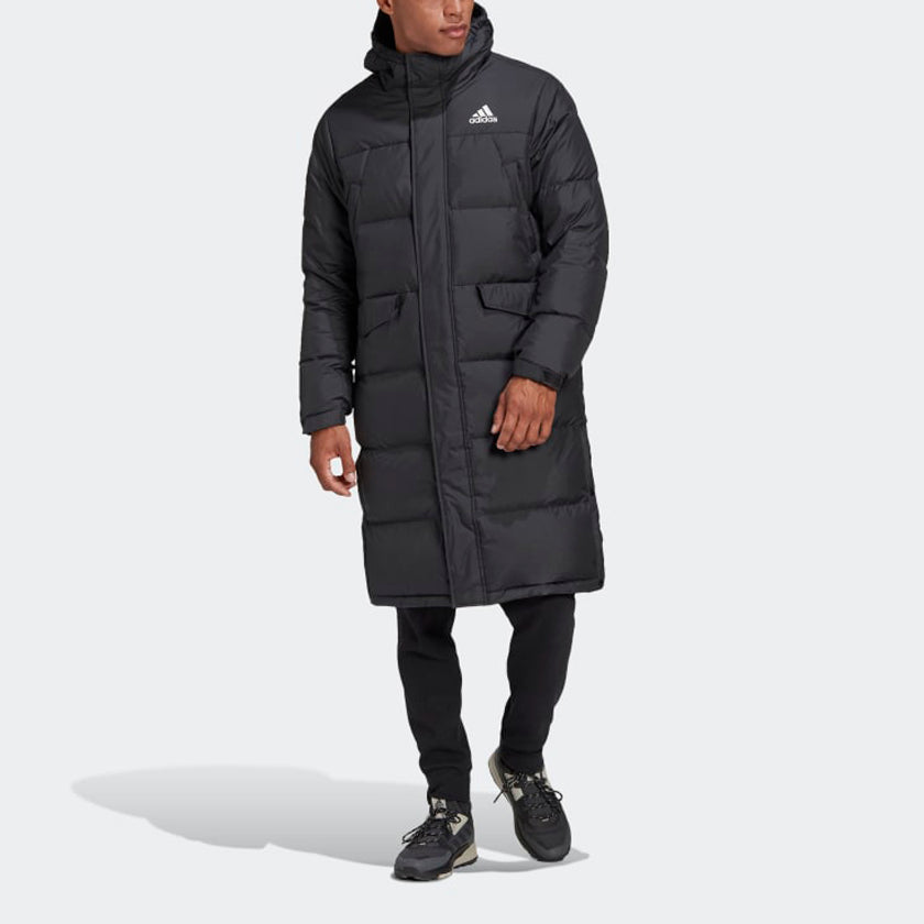 3-Stripes Long Down Parka 'Black'