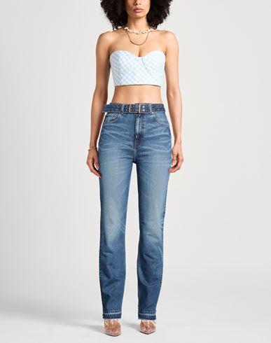 Woman Jeans Blue Size 28 Organic cotton, Viscose, Elastane