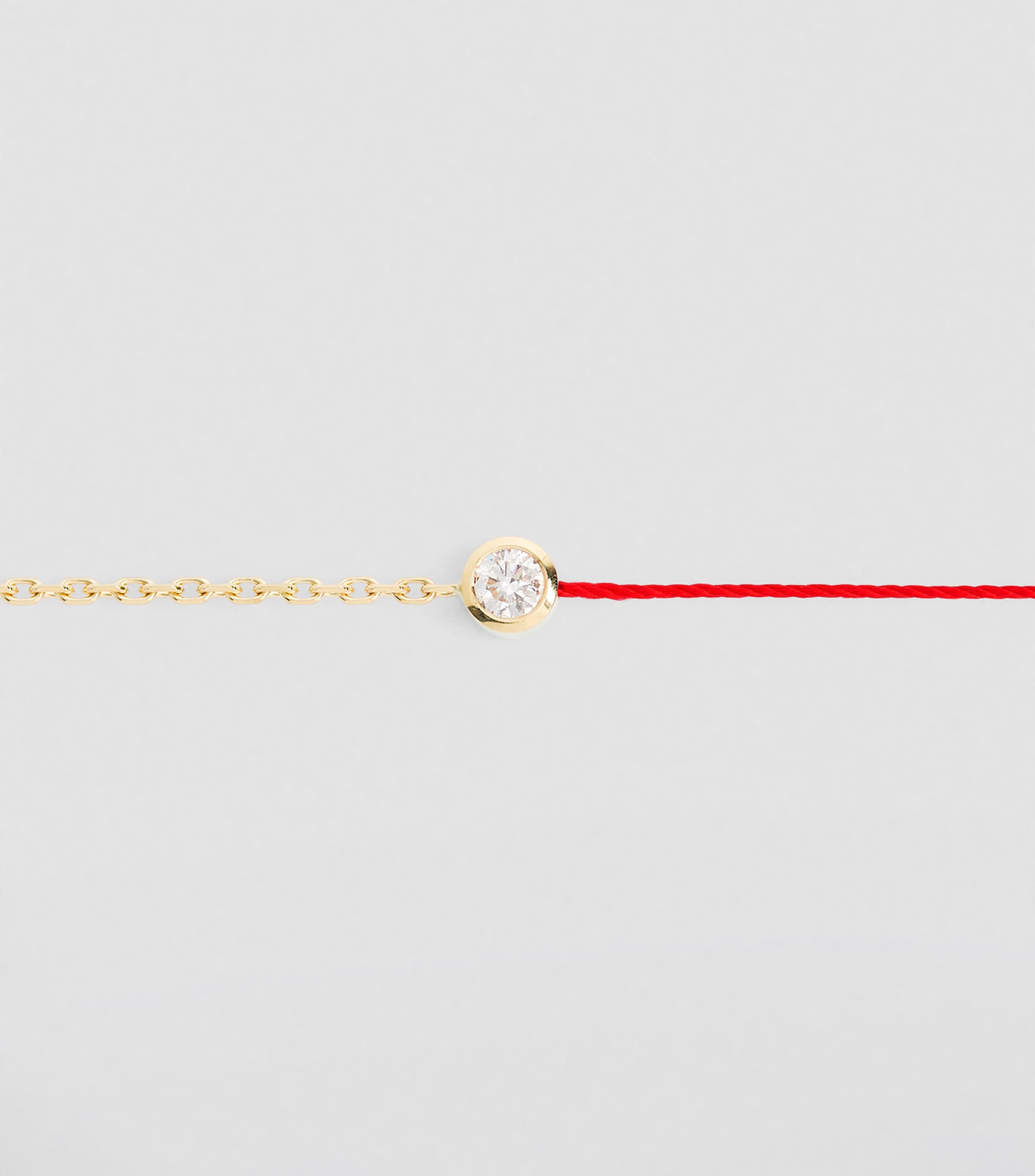 Yellow Gold and Diamond Pure Half-Chain Bracelet