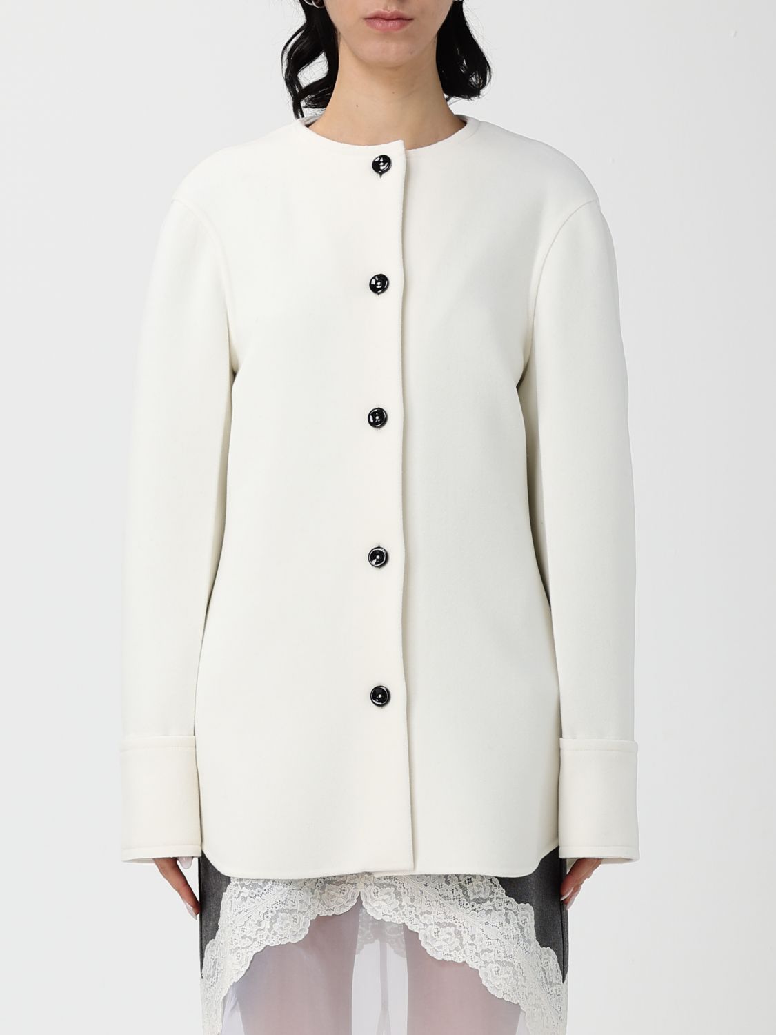 Trench Coat Woman color White