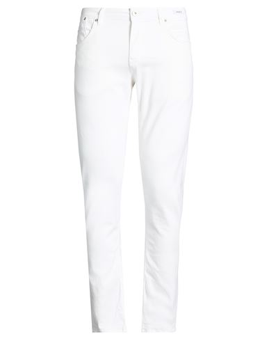 Man Jeans White Size 29 Lyocell, Cotton, Polyester, Elastane