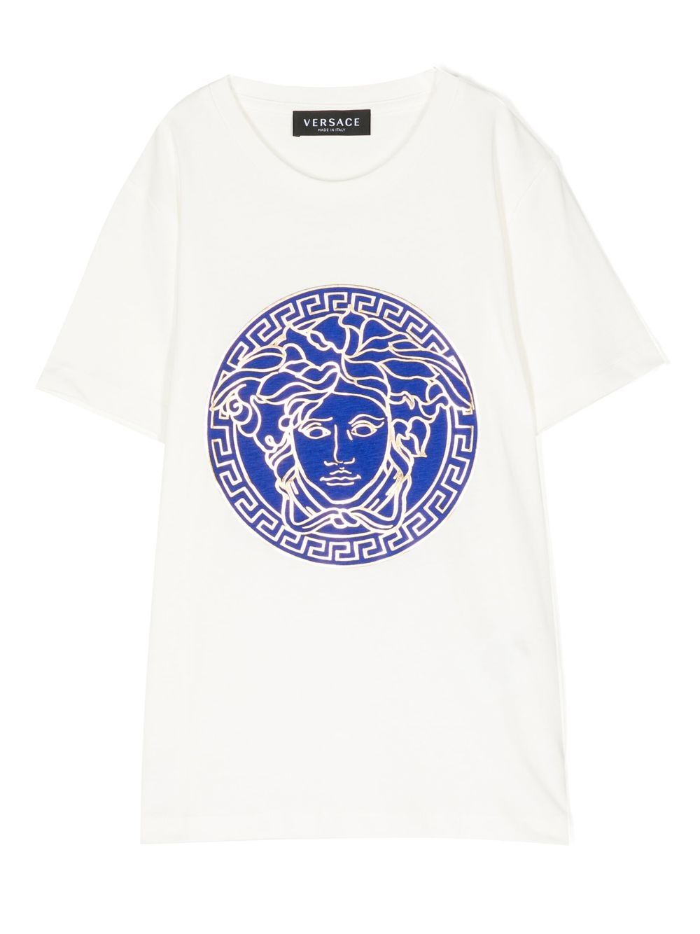 Medusa Head-print short-sleeved T-shirt - White