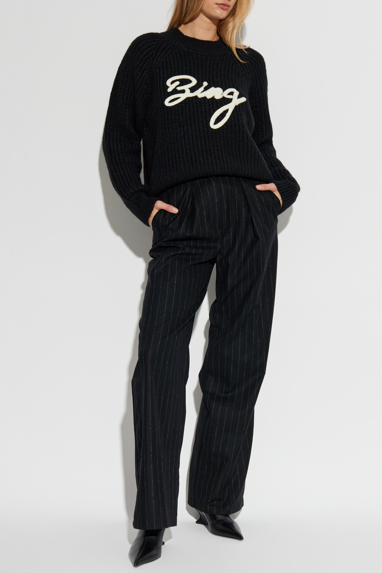 Wide-leg Trousers, Women's, Black