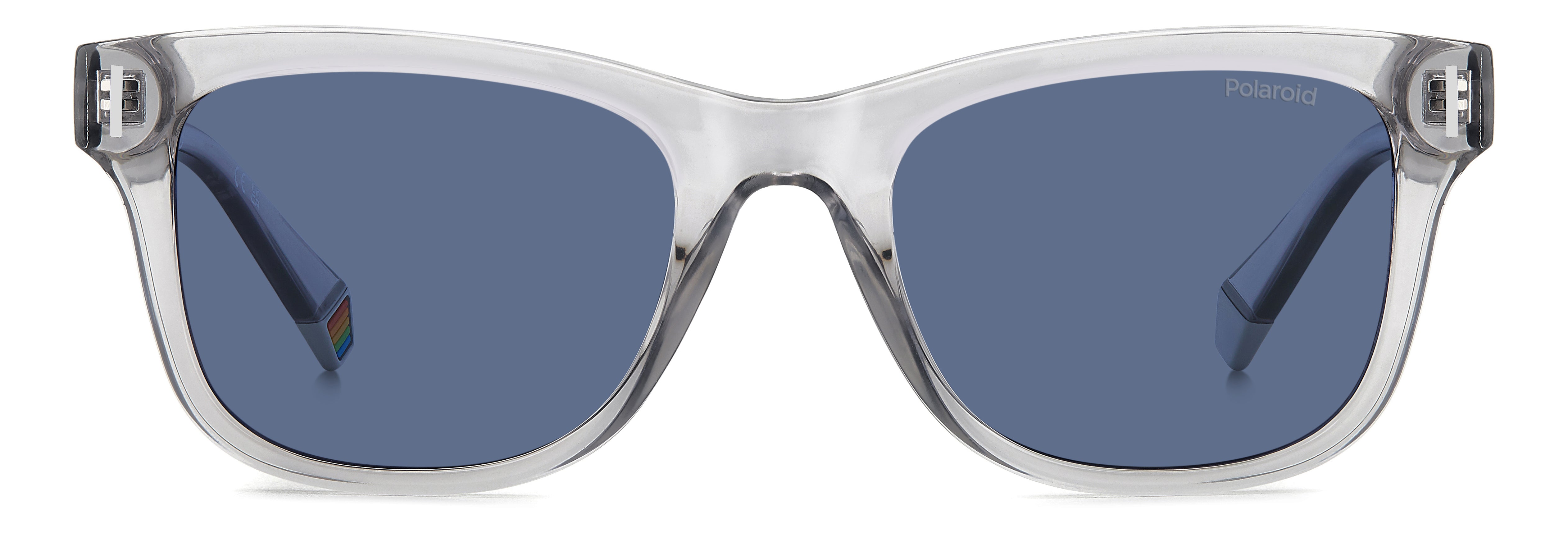 Polaroid Unisex Polaroid PLD 6206/S /C3 Sunglasses Polycarbonate Grey Blue Squared Polarized
