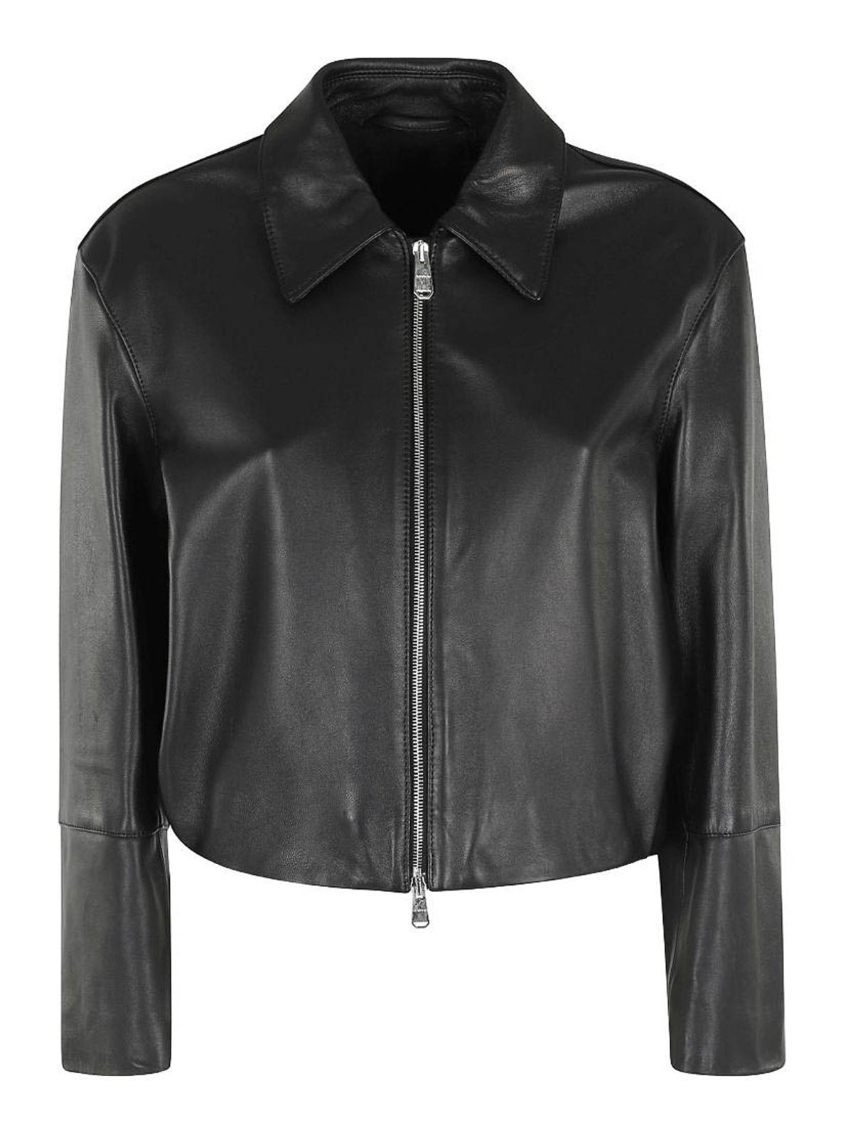 Biker Jacket In Black Lamb Leather