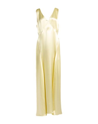 Woman Maxi dress Yellow Size 8 Viscose