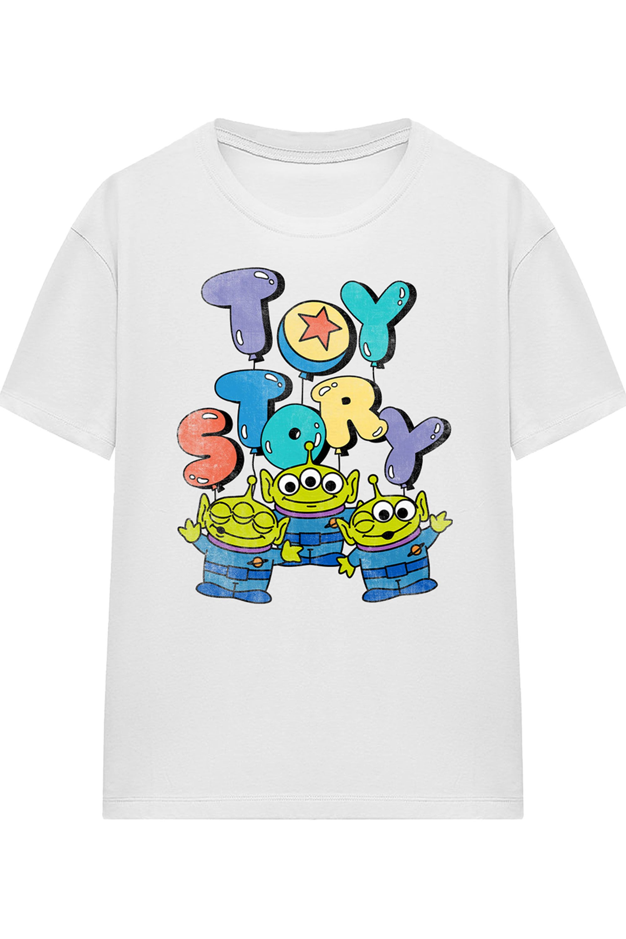 Disney Toy Story Alien Balloons T Shirt, White