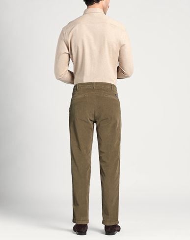 Man Pants Military green Size 40 Cotton, Elastane