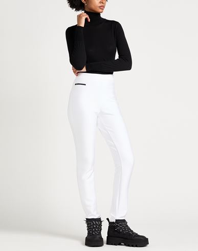 Woman Pants White Size 10 Polyester, Nylon, Elastane