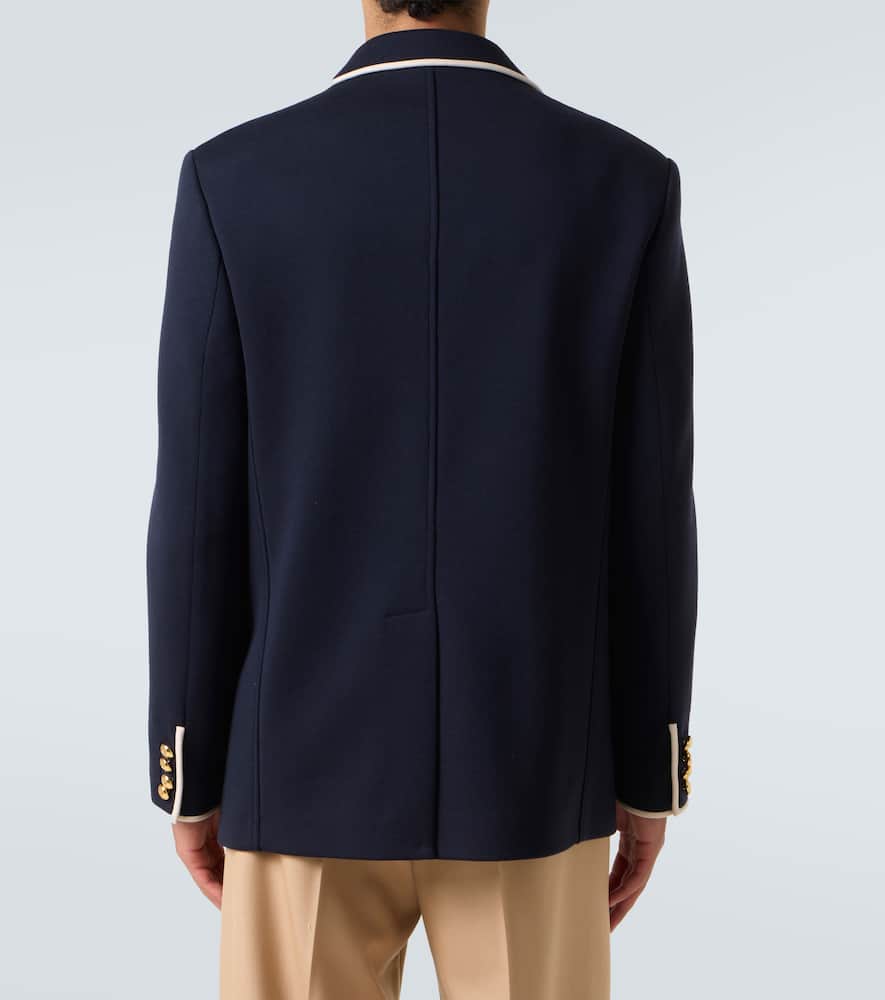 Wool jersey blazer