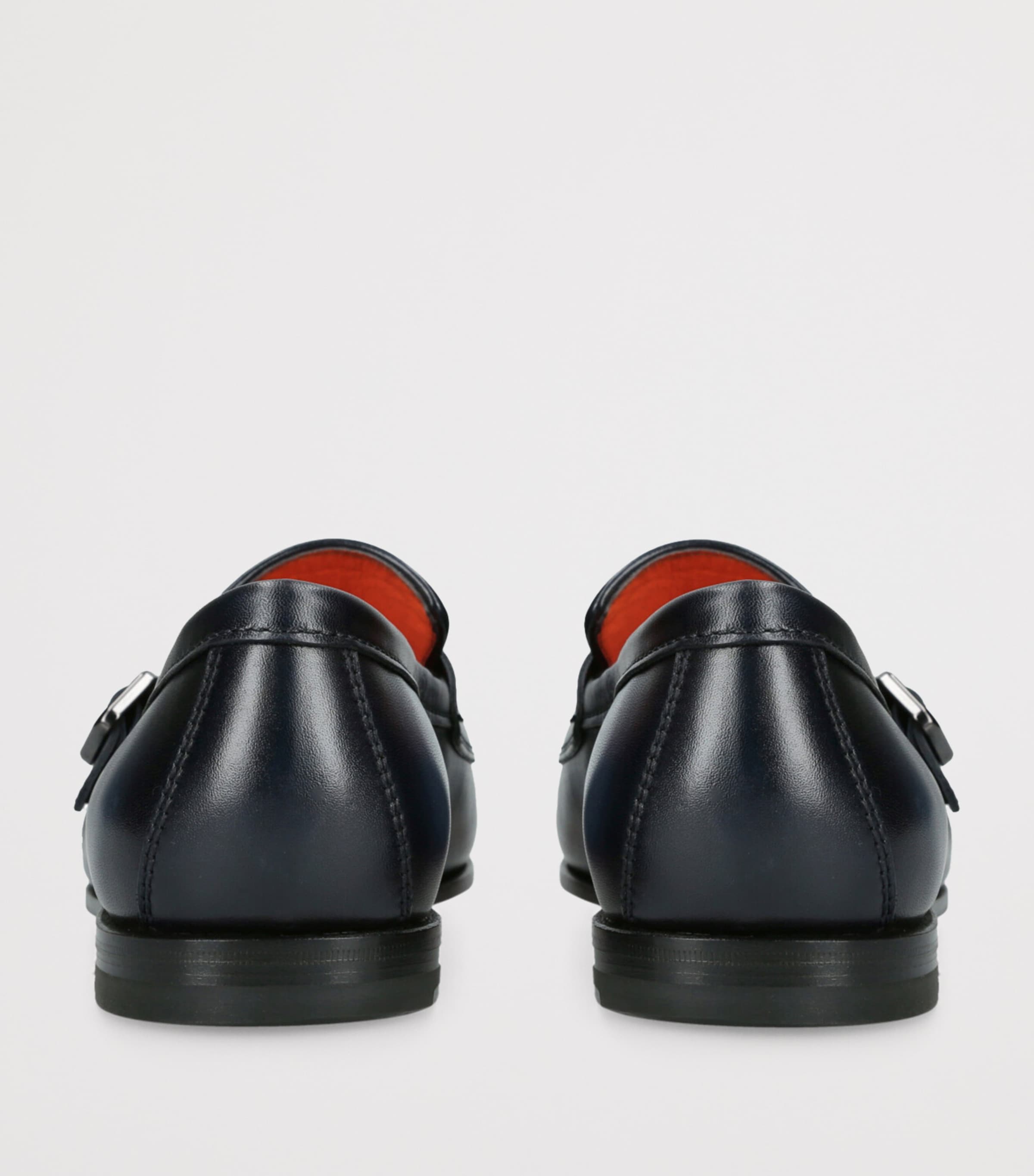 Leather Carlos Double-Strap Monk Shoes