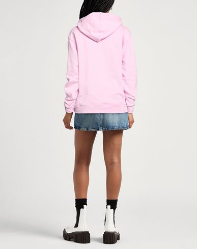 Woman Sweatshirt Pink Size L Cotton