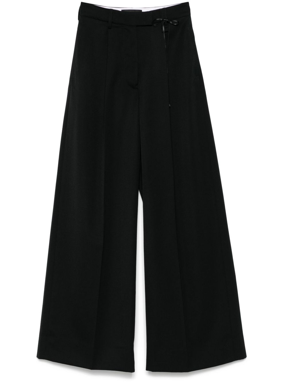 Wide-leg puddle trousers - Black