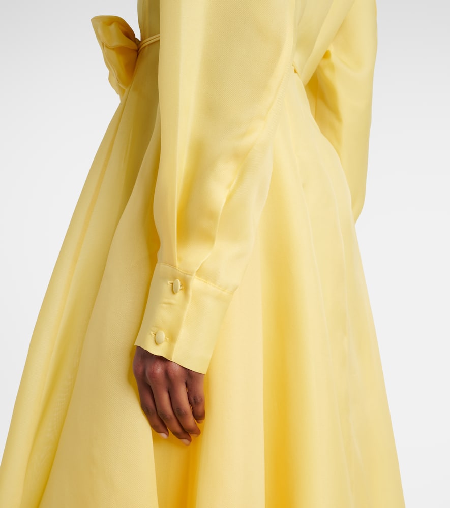 Josephine floral silk gown