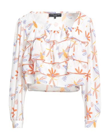 Woman Top Orange Size XL Polyester