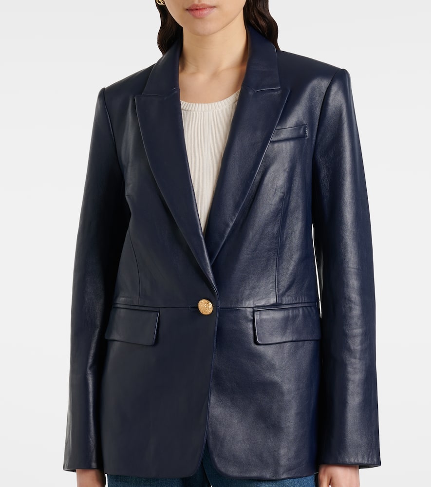 Vega leather blazer