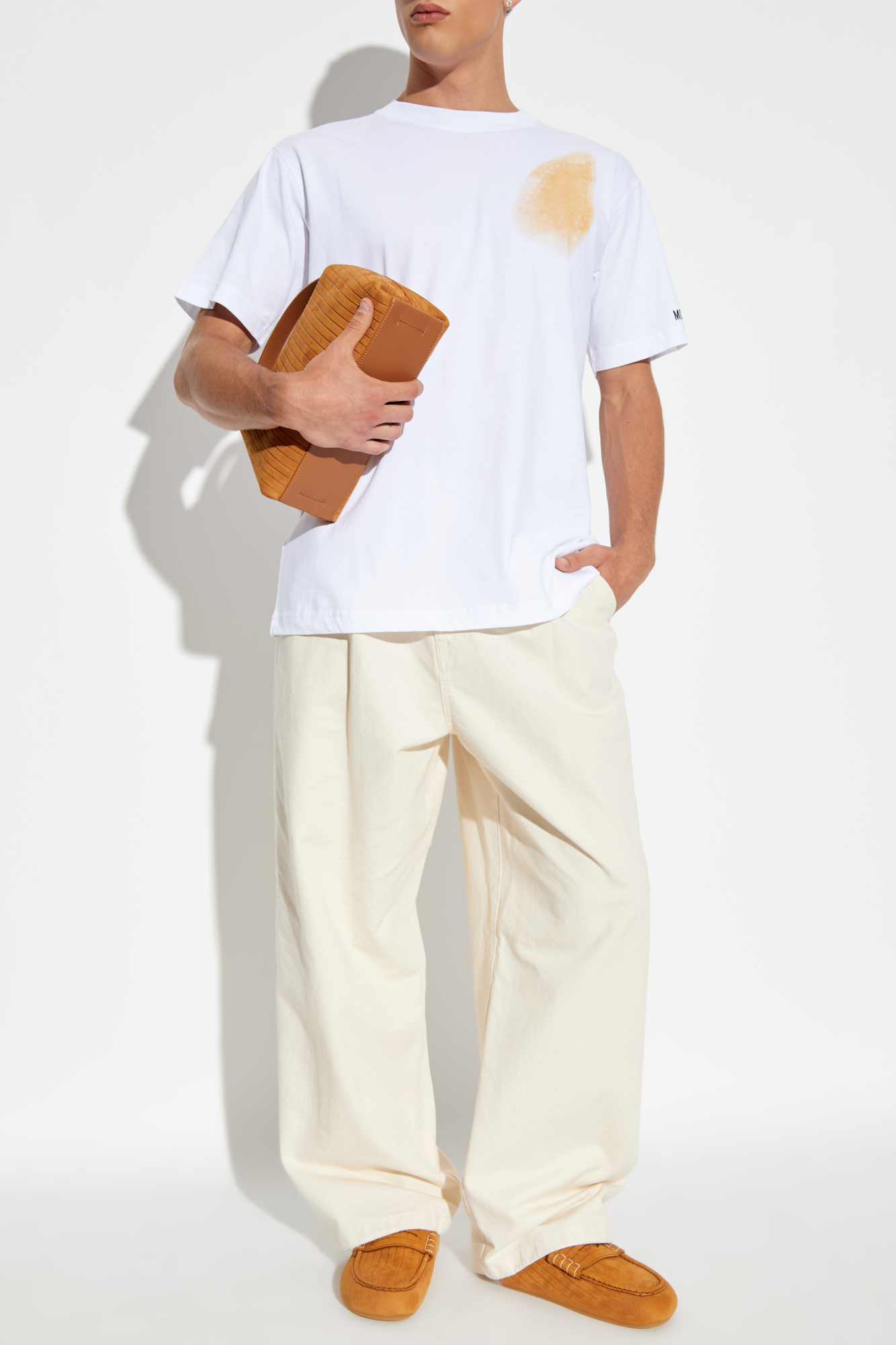 T-shirt With Print, Men's, White