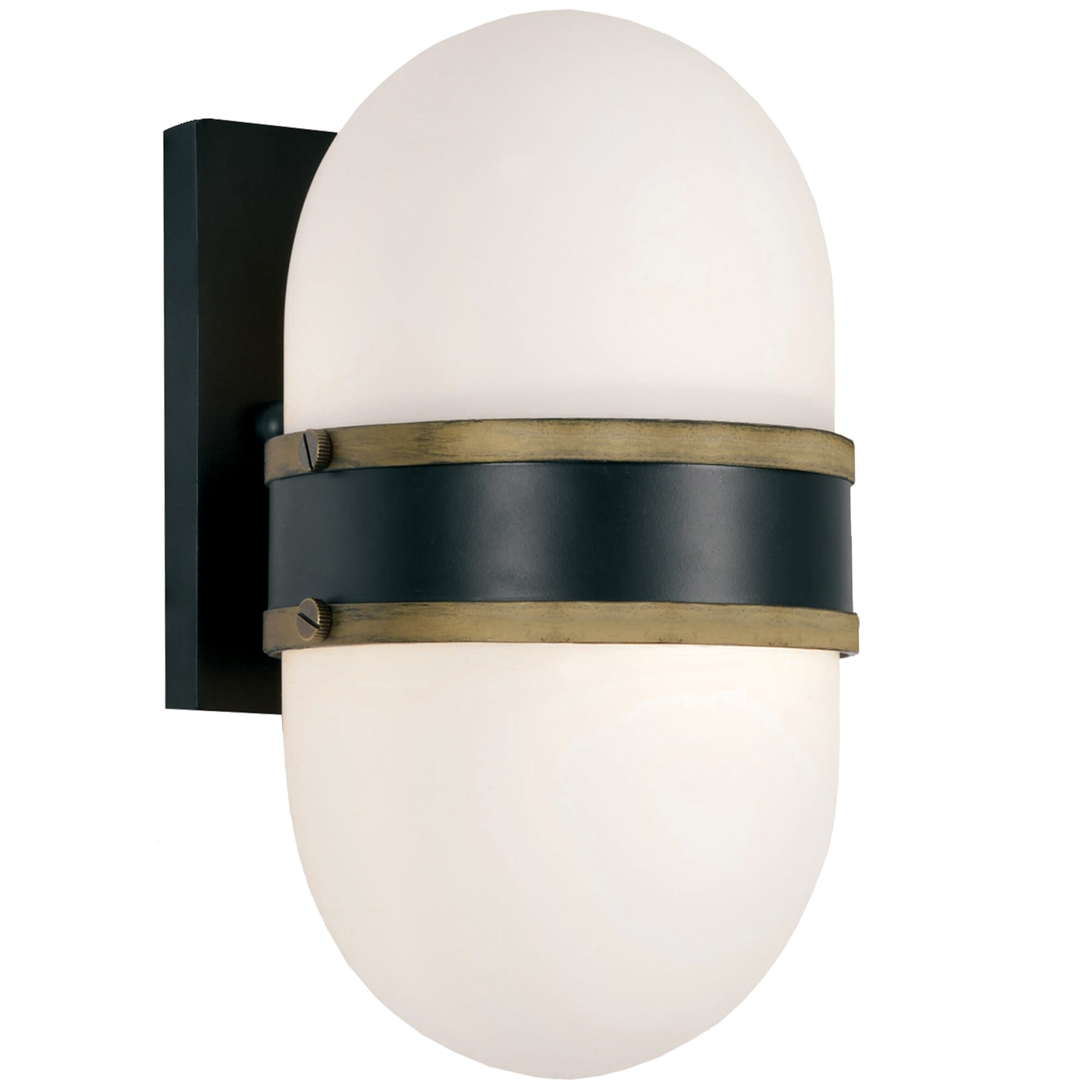 Brian Patrick Flynn for Capsule 10" Outdoor Wall Light in Black And Gold